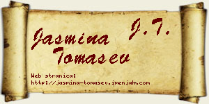 Jasmina Tomašev vizit kartica
